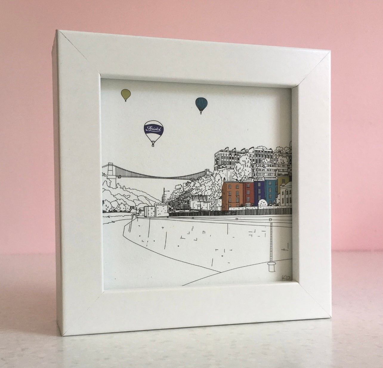 Bristol & Suspension Bridge Small framed print