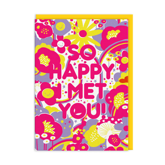 So Happy I Met You Valentine's Day Card