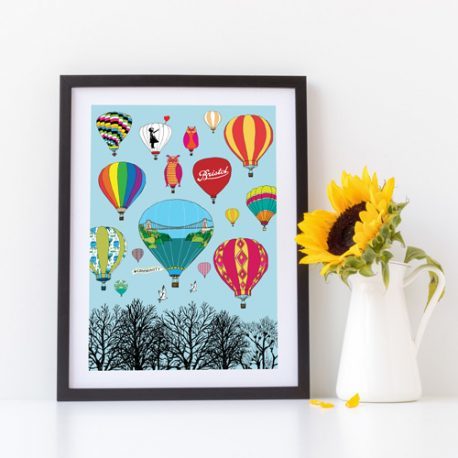 Bristol Hot Air Balloon Print