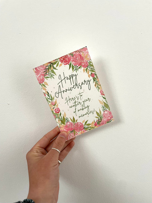 Happy Anniversary Plantable Seed Card