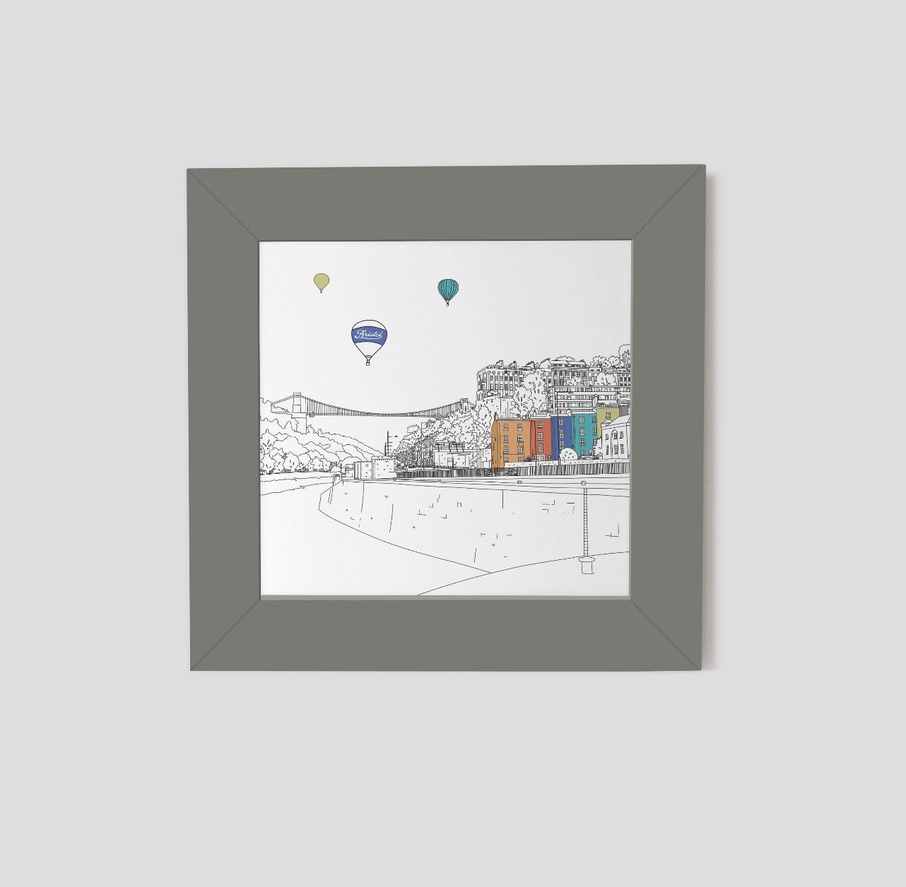 Bristol & Suspension Bridge Small framed print