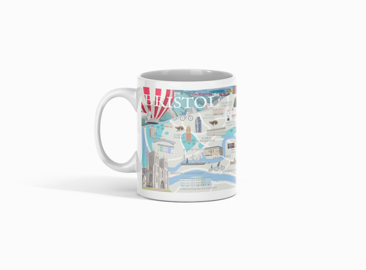 Bristol Illustrated Map Mug