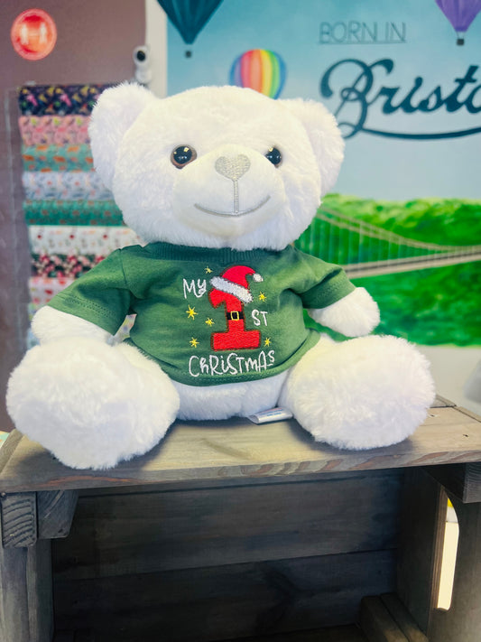 MY 1ST CHRISTMAS KEEPSAKE WHITE BEAR