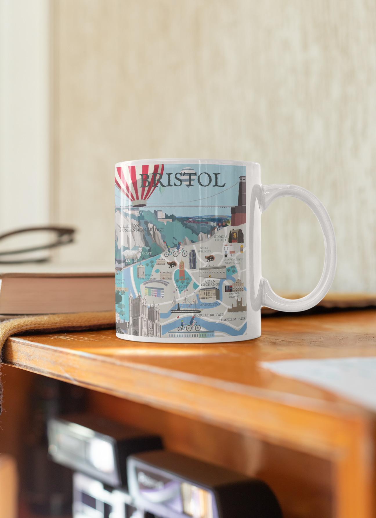 Bristol Illustrated Map Mug